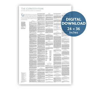 The Constitution of the United States: A 24- by 36-inch digital download