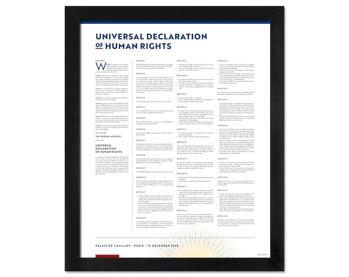 Universal Declaration of Human Rights: A print in multiple sizes and languages
