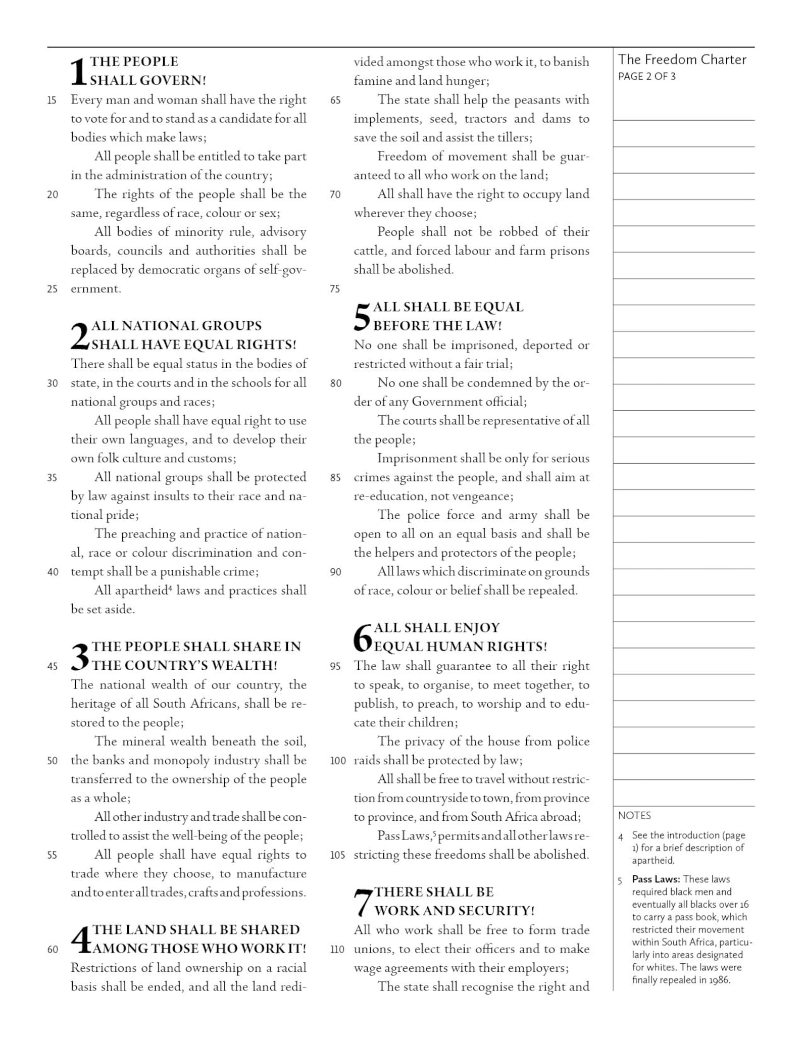 Freedom charter essay image