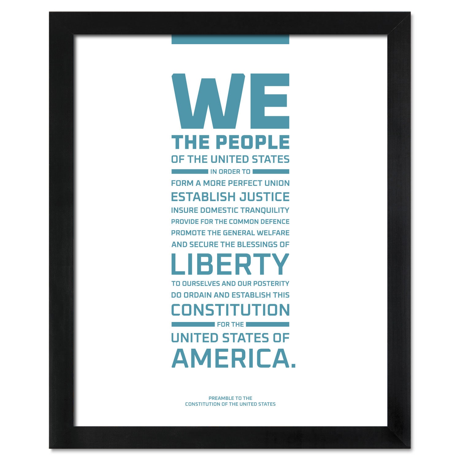 Constitution of the United States 1787 - 12 x 18 Parchment Poster –