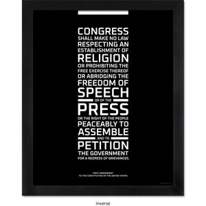 The First Amendment: An unframed print image 6