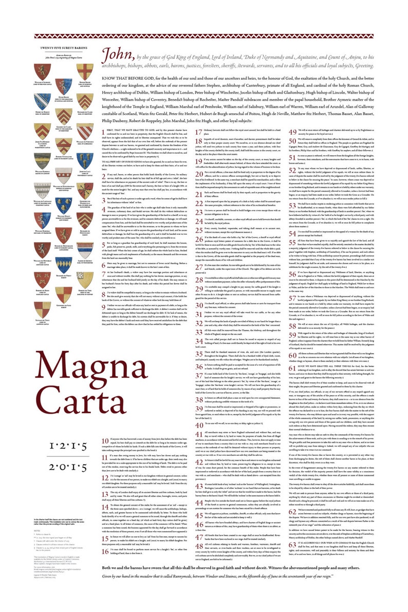 Magna Carta: A 24 by 36-inch print image 5