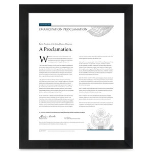 The Emancipation Proclamation: An unframed print