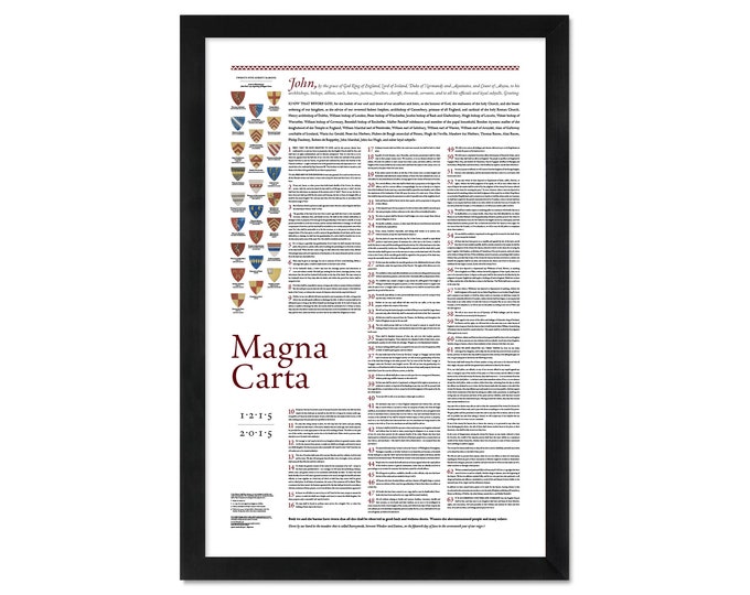 Magna Carta: A 24- by 36-inch print