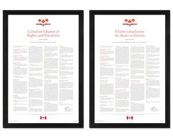 Canadian Charter of Rights and Freedoms: A print in multiple sizes
