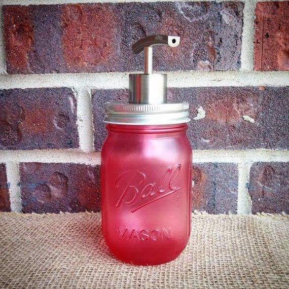 Items similar to Bathroom AccessoriesMason Jar Soap DispenserLotion