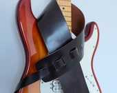Leather Guitar Strap (Dark Brown)