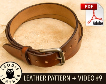 Build Along Leather Pattern 9: Belts