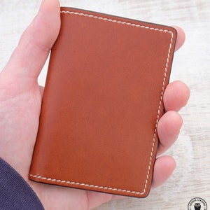 Leather Card Wallet Whisky/Tan Kangaroo image 4