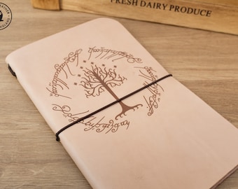 Leather Moleskine Large Cahier Notebook Cover (Lord of the Rings / Tree of Gondor)