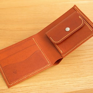 Portefeuille homme en cuir de kangourou (whisky)