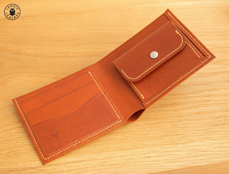 Gents Kangaroo Leather Wallet Whisky image 1