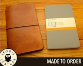 Leather Moleskine Large Cahier Notebook Cover, Made to Order