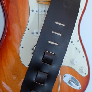 Leather Guitar Strap, Made to Order image 4