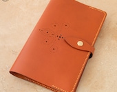 Leather Moleskine Cover (Mid Tan Brogue)