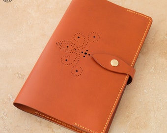 Leather Moleskine Cover (Mid Tan Brogue)