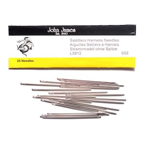 John James Saddler&#39;s Harness Needles (pkt. 25)