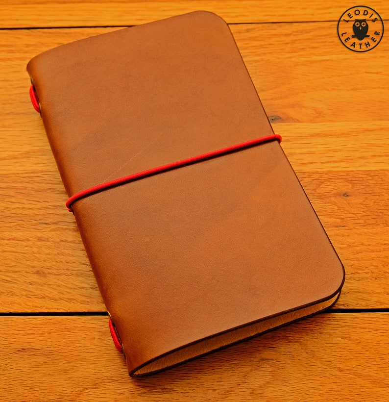 Leather Field Notes or Moleskine Cahier Notebook Cover, Made to Order image 2