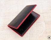 Leather Card Wallet (Black Buffalo Calf)