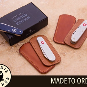 Swiss Army Knife Leather Slip Case (ALOX)