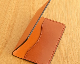 Leather Card Wallet (Mid Tan/Chestnut)