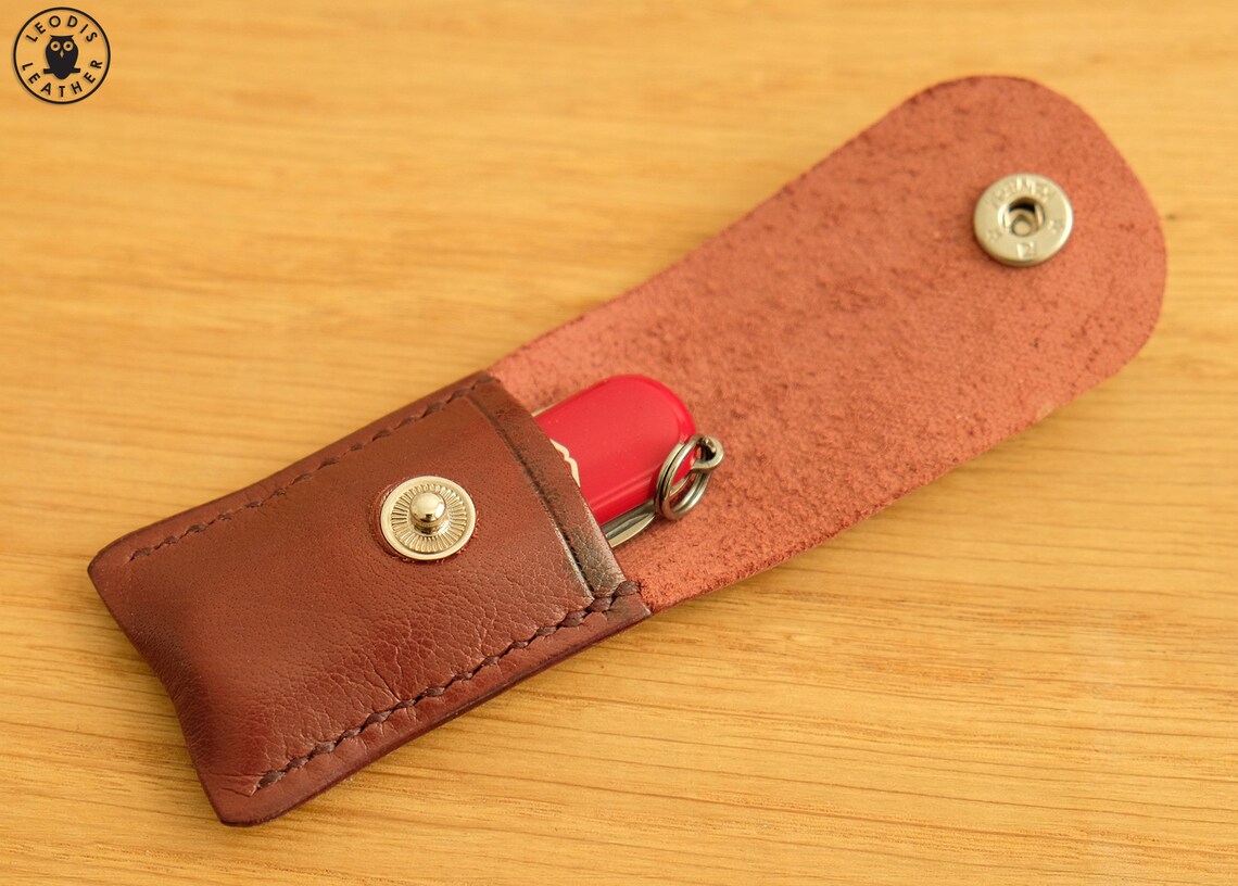 Victorinox Classic Swiss Army Knife and Leather Pouch Set Etsy