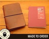 Leather Midori Passport Traveller's Notebook Cover, Made to Order