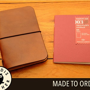 Leather Midori Passport Traveller's Notebook Cover, Made to Order image 1