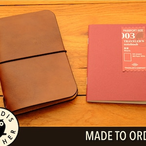Leather Midori Passport Traveller&#39;s Notebook Cover, Made to Order
