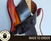 Leather Guitar Strap, Made to Order