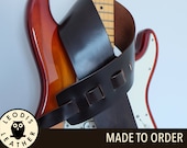 Leather Guitar Strap, Made to Order