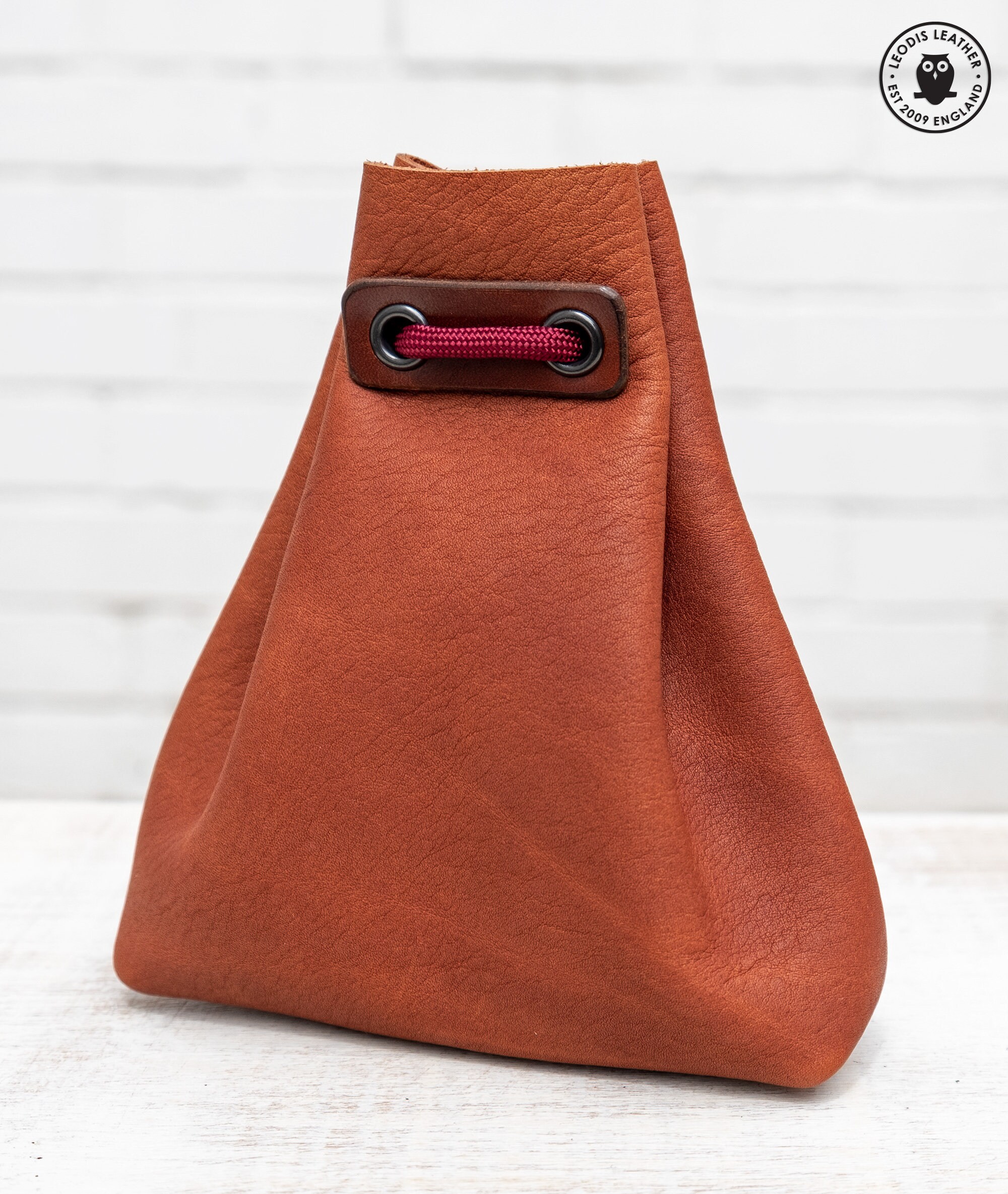 small leather pouch bag