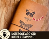 Notebook add on: rubber stamping