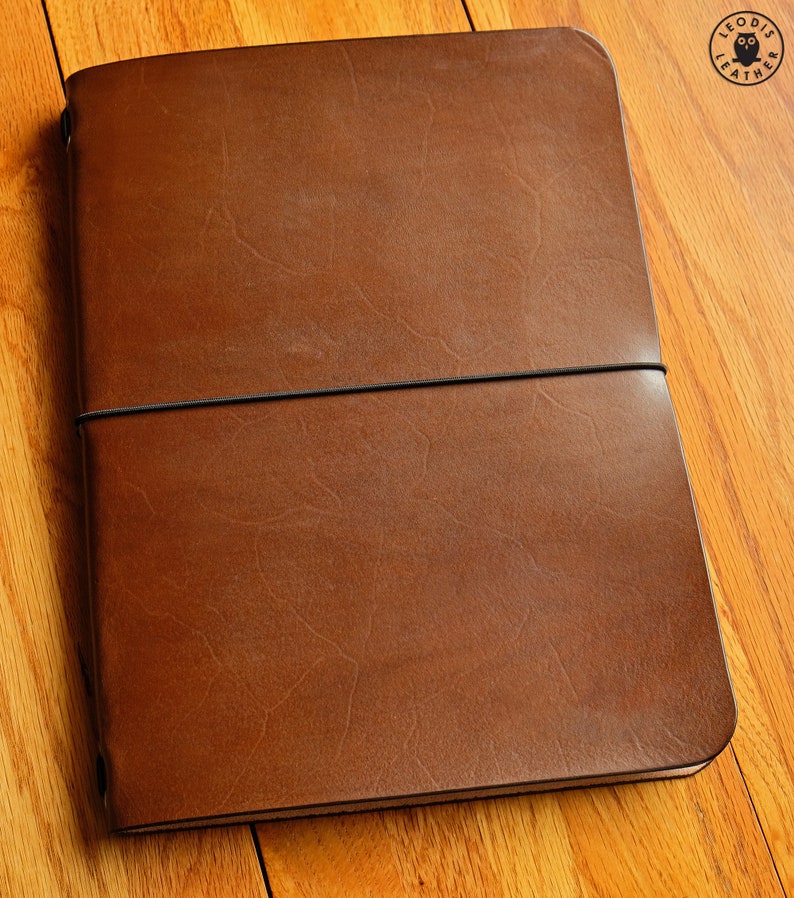 Leather Moleskine XL Cahier Notebook Cover, Made to Order image 2