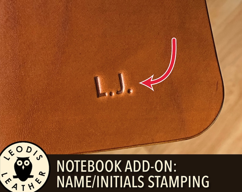 Notebook add on: name/initials stamping image 1