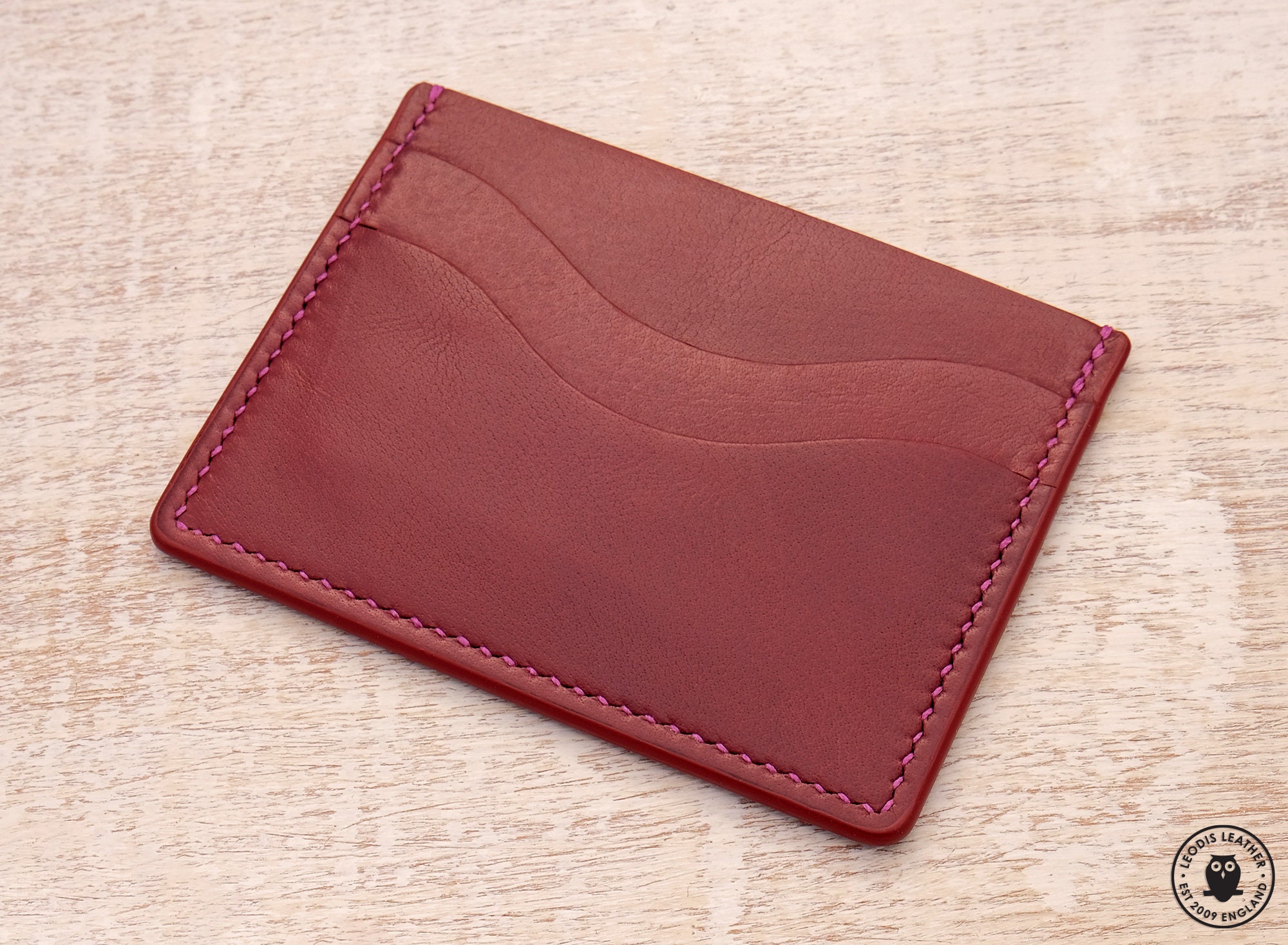 ☆LEMASQUE☆ Dow Soft Women's Leather Card Wallet Dusty Purp Pink Leather Women Wallet,minimalist Wallet,slim Wallet