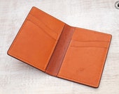 Leather Card Wallet (Whisky/Tan Kangaroo)