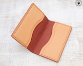 Leather Card Wallet (Chestnut Bridle/Natural)