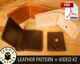 Build Along Leather Pattern 2: Coin and Card Wallets