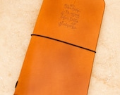 Leather Midori Traveller's Notebook Cover (Life's Little Pleasures) - Second