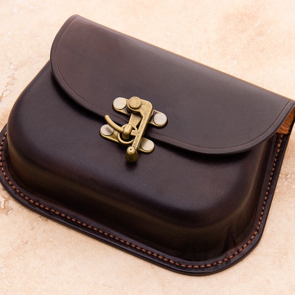 Medium Leather Possibles Pouch (Chocolate)