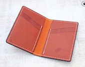 Leather Card Wallet (Whisky/Tan Kangaroo)