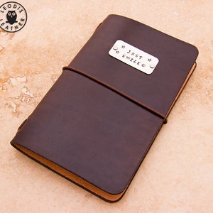 Leather Field Notes or Moleskine Cahier Notebook Cover, Made to Order image 4