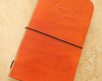 Leather Field Notes or Moleskine Cahier Notebook Cover (Peace Heart)