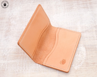 Leather Card Wallet (Natural Cowhide)