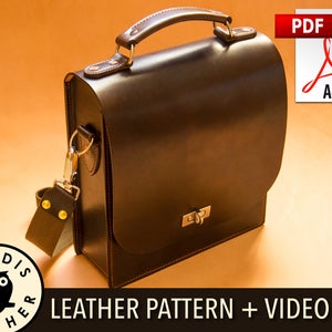 Cuir à emboîter, motif 4 : sac messager