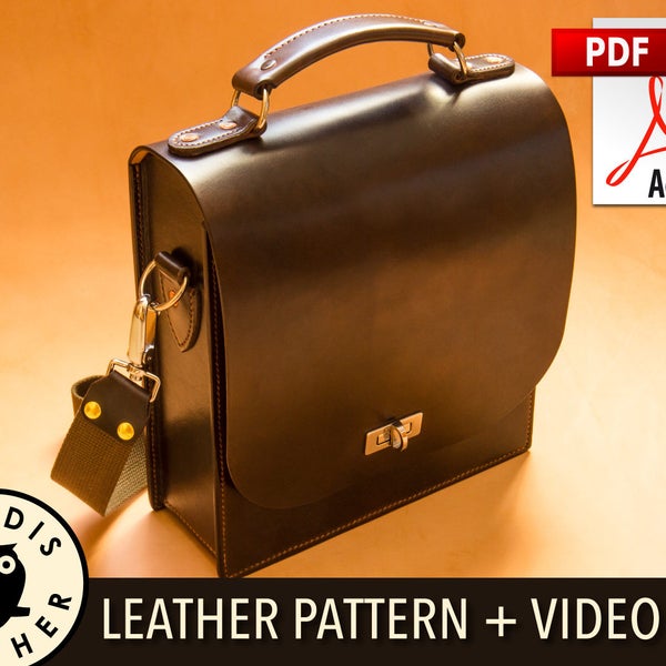 Build Along Leather Pattern 4: Messenger Bag