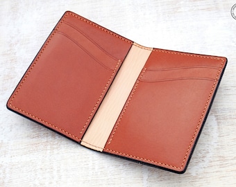 Leather Card Wallet (Chestnut Buffalo Calf/Russet)