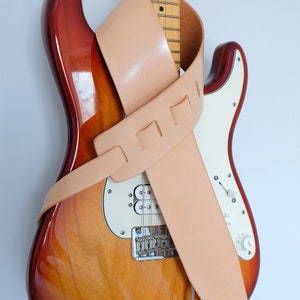 Leather Guitar Strap, Made to Order image 3