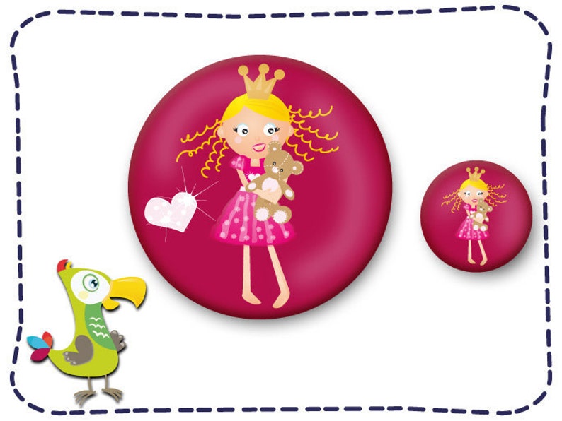 Prinzessin Button und Spiegelset Bild 3